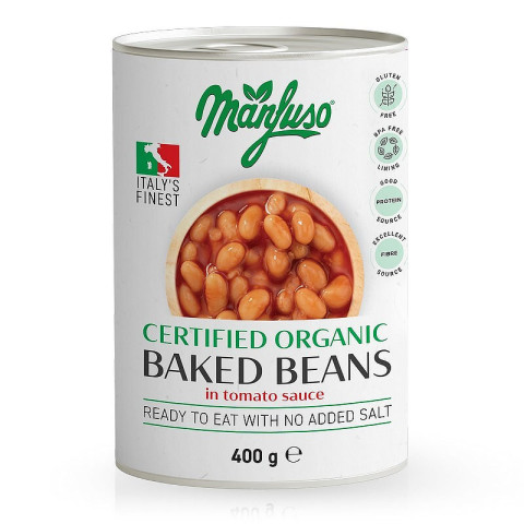 Manfuso Organic Baked Beans in Tomato Sauce