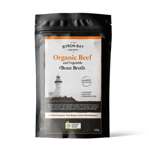 Byron Bay Bone Broth Organic Beef and Vegetable Broth Powdered