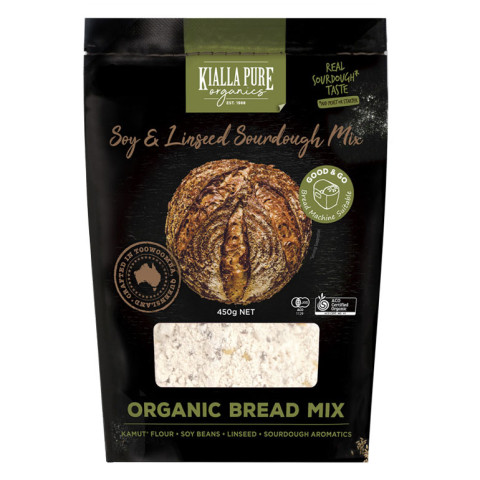 Kialla  Organic Bread Mix Soy and Linseed Sourdough