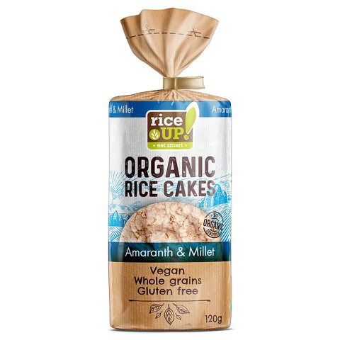 Rice Up Organic Brown Rice Cakes Millet and Amaranth