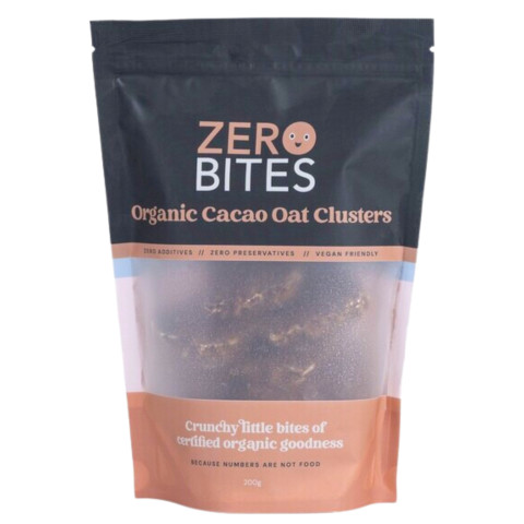 Zero Bites Organic Cacao Oat Clusters