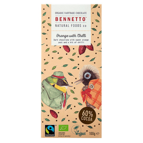 Bennetto Organic Dark Chocolate Orange with Chili