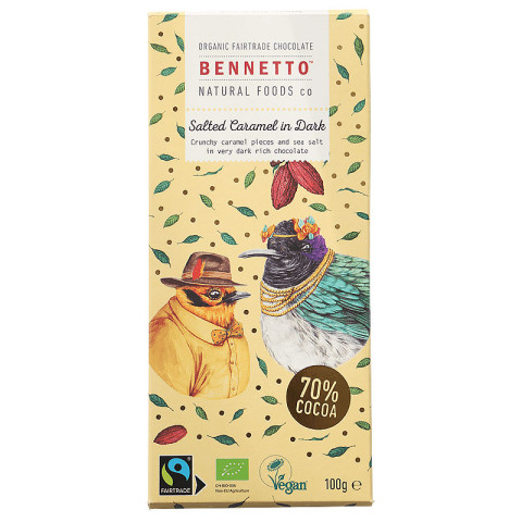 Bennetto Organic Dark Chocolate Salted Caramel