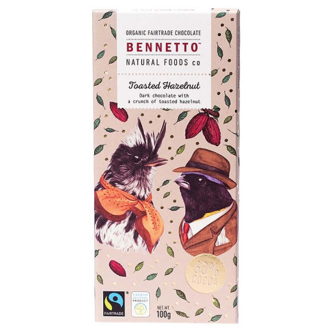 Bennetto Organic Dark Chocolate Toasted Hazelnut