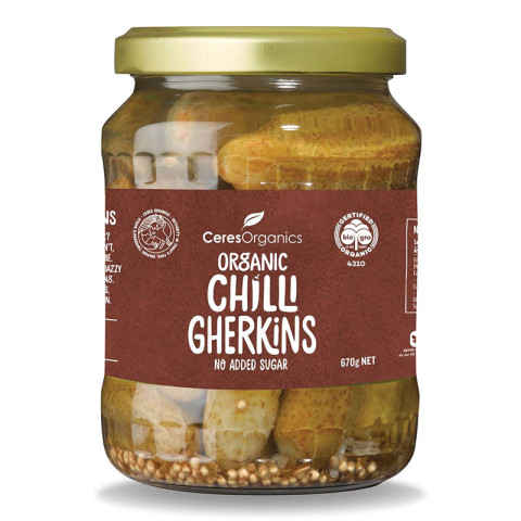 Ceres Organics Organic Gherkins Spicy Chilli