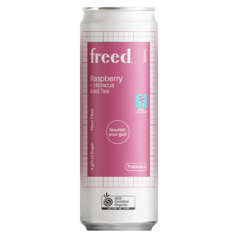 Freed Beverages Organic Iced Tea - Raspberry and Hibiscus