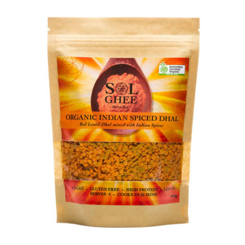 Sol Organics Organic Indian Spiced Dhal Red Lentil Dhal Mix