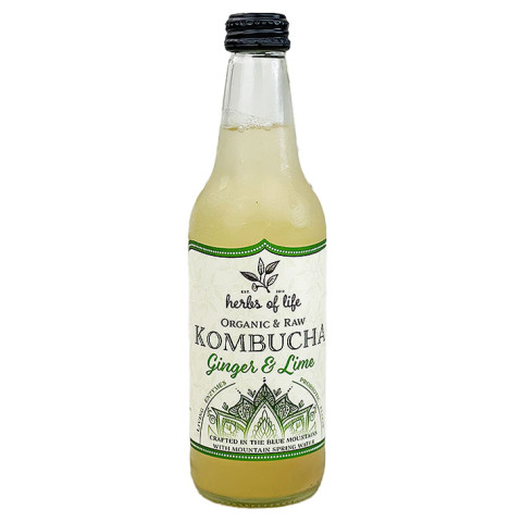 Herbs of Life Organic Kombucha Ginger and Lime