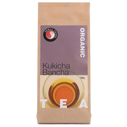 Spiral Foods Organic Kukicha Bancha Tea Loose Leaves