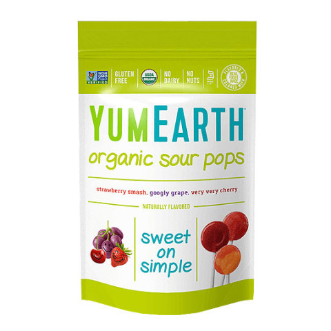Yum Earth Organic Lollipop Bag Super Sour