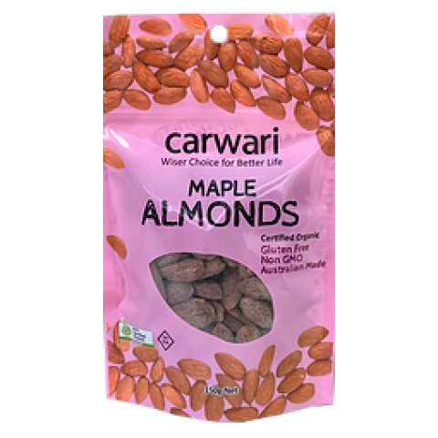 Carwari Organic Almonds Maple Roasted - Clearance