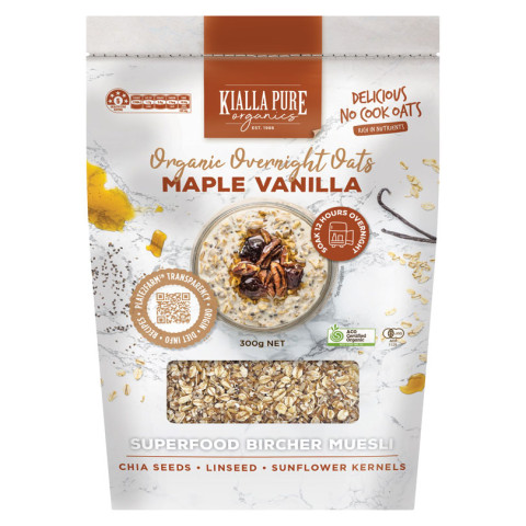 Kialla  Organic Overnight Oats Maple Vanilla