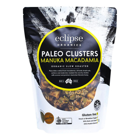 Eclipse Organics Organic Paleo Clusters Manuka Macadamia
