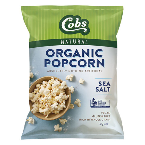 Cobs Organic Popcorn Sea Salt