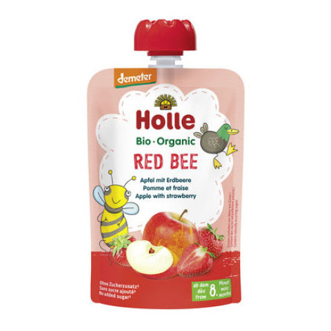 Holle Baby Food Red Bee - Apple and Strawberries