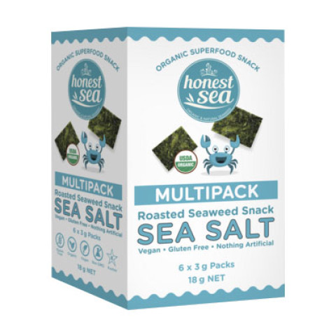 Honest Sea Organic Seaweed Snacks Sea Salt Multipack