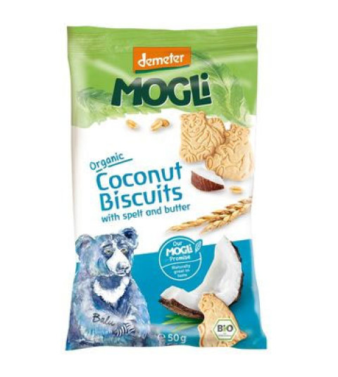 Mogli Organic Spelt Biscuits Coconut