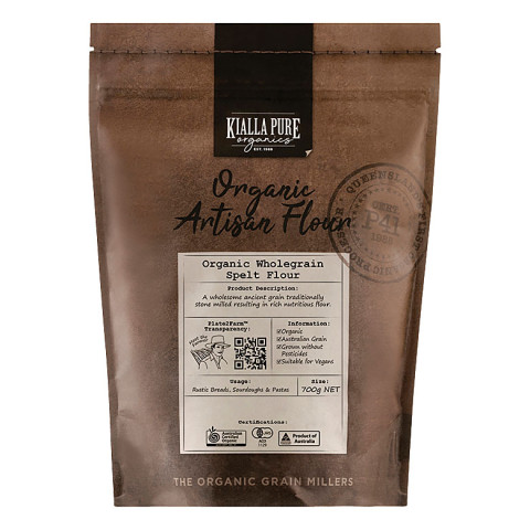 Kialla Organic Wholegrain Spelt Flour