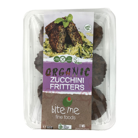 Bite Me Fine Foods Organic Zucchinni Fritters - Clearance