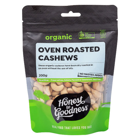 Honest To Goodness Organic Oven Roasted Cashews