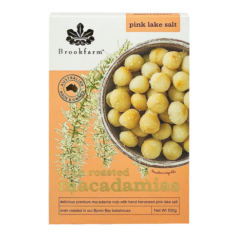 Brookfarm Oven Roasted Whole Macadamias Pink Lake Salt