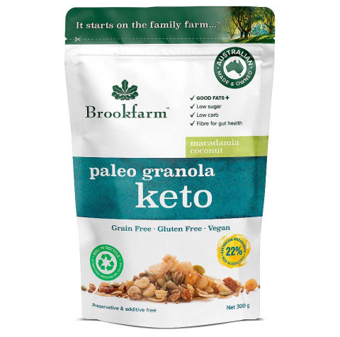 Brookfarm Paleo Granola Keto Macadamia Coconut