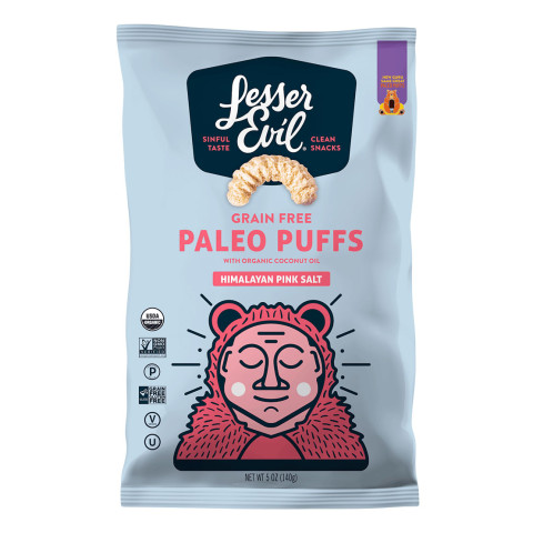 Lesser Evil Paleo Puffs Himalayan Pink Salt