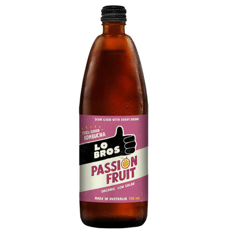 Lo Bros Passionfruit Kombucha - Clearance