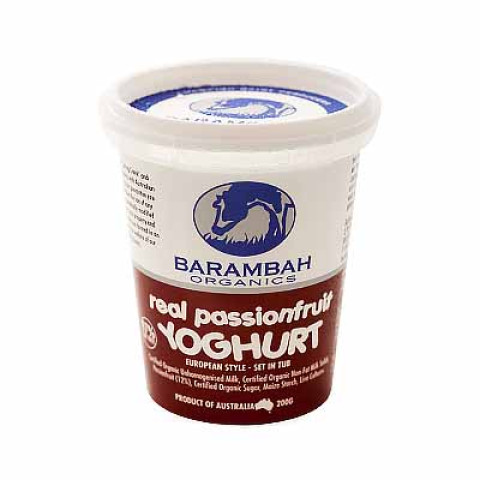 Barambah Passionfruit Yoghur