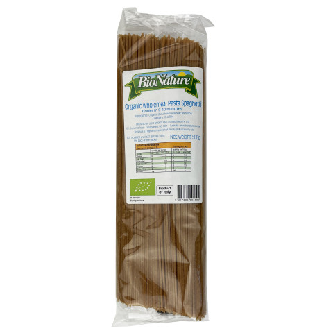 BioNature Pasta Spaghetti Wholemeal Bulk Buy