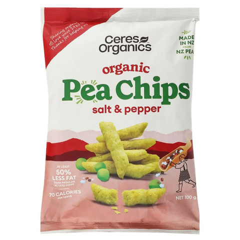 Ceres Organics Pea Chips Salt and Pepper