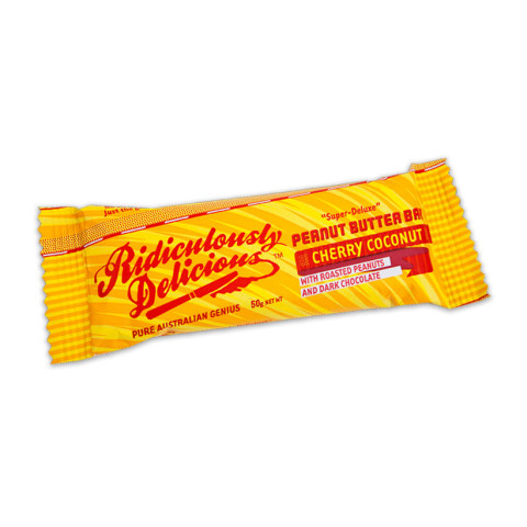 Ridiculously Delicious Peanut Butter Bar Cherry Coconut