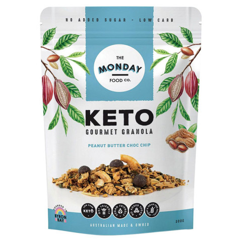 The Monday Food co Peanut Butter Chocolate Chip Keto Granola