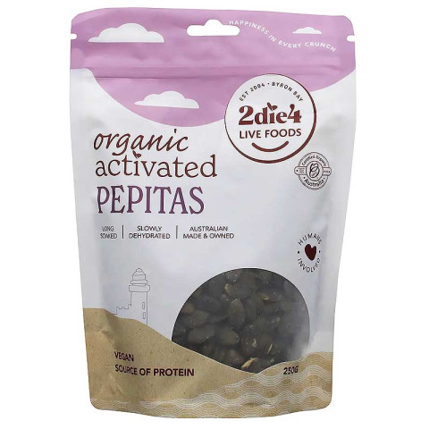 2Die4 Live Foods Pepitas Organic Activated
