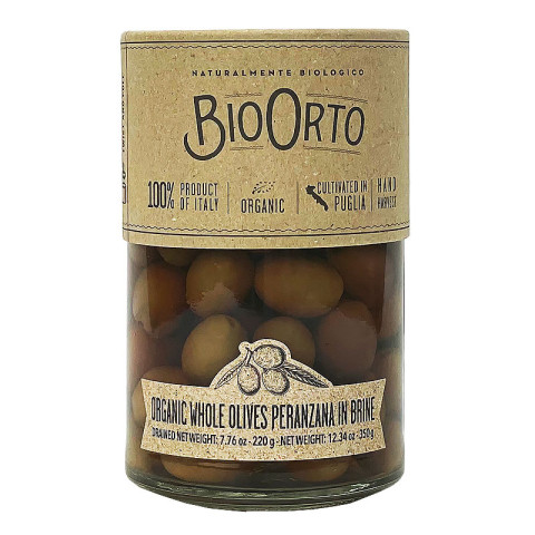 BioOrto Peranzana Olives in Brine