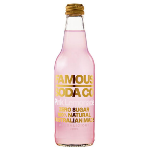 Famous Soda Co Pink Lemonade Bulk Buy