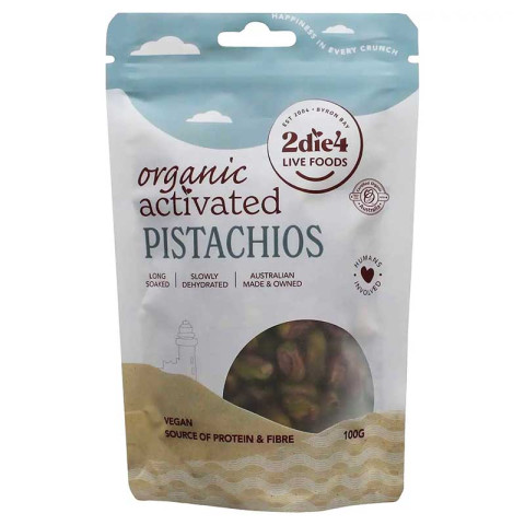 2Die4 Live Foods Pistachios Organic Activated