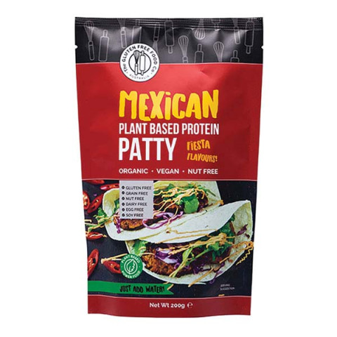 The Gluten Free Food Co Plant Based Protein Patty - Mexican - Clearance