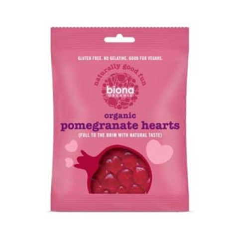 Biona Organic Pomegranate Hearts - Clearance