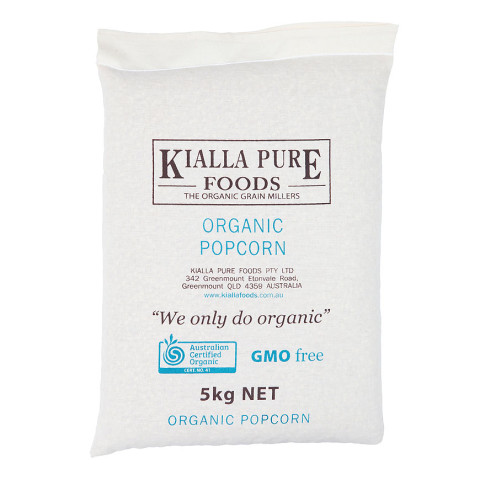 Kialla Organic Popcorn BULK (paper or calico bag)