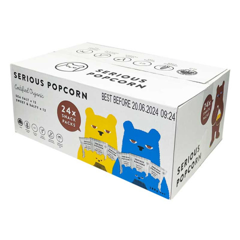 Serious  Popcorn Snack Packs Sea Salt and Sweet Salty