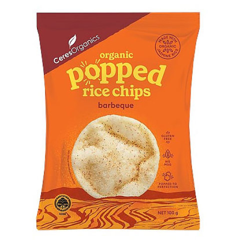 Ceres Organics Popped Rice Chips Barbeque