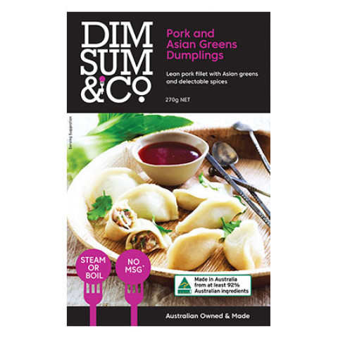 Dim Sum and Co. Pork and Asian Greens Dumpling