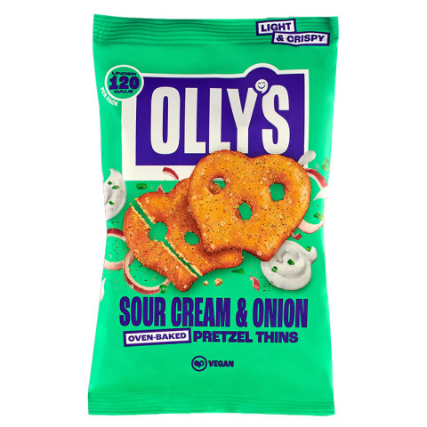 Olly's Pretzel Thins Sour Cream and Onion