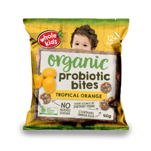 Whole Kids  Probiotic Bites Tropical Orange