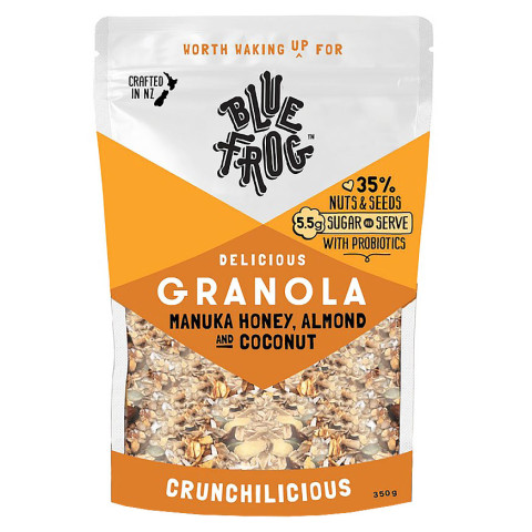 Blue Frog Granola - Manuka Honey, Almond and Coconut