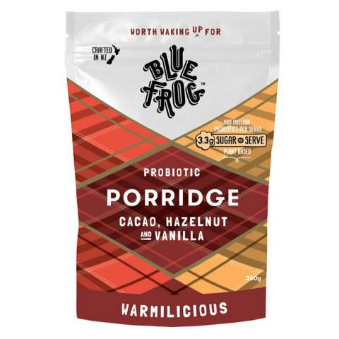 Blue Frog Probiotic Porridge - Cacao Hazelnut and Vanilla - Clearance