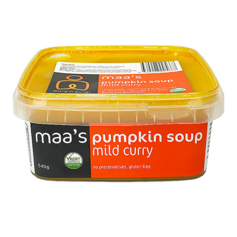 Maa's Dal Pumpkin Soup Mild Curry Vegan