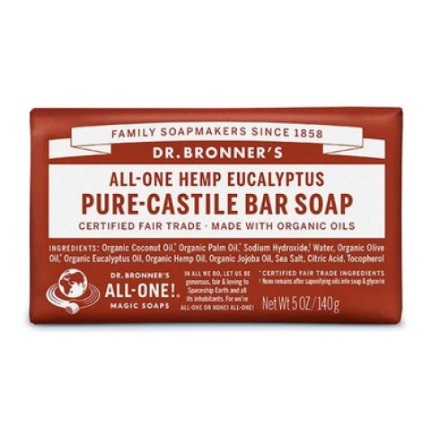 Dr Bronner's Pure-Castile Bar Soap Eucalyptus
