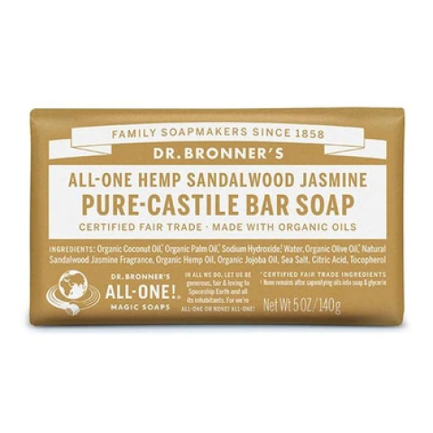 Dr Bronner's Pure-Castile Bar Soap Sandalwood Jasmine